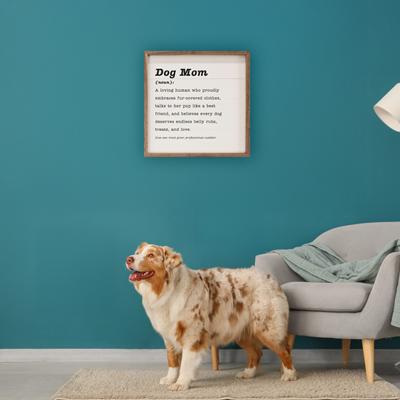 Show full view: Kendrick Dog Mom Definition Wall Décor, White, 4 x 4-in slide 2 of 3