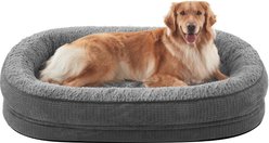 JOEJOY Orthopedic Waterproof Dog Bed with Removable Cover, Grey, X-Large