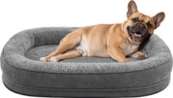 JOEJOY Orthopedic Waterproof Dog Bed with Removable Cover, Grey, Medium