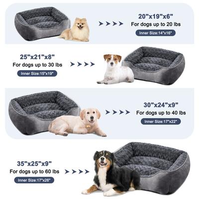 Show full view: JOEJOY Washable Dog Bed, Grey, Small slide 9 of 10