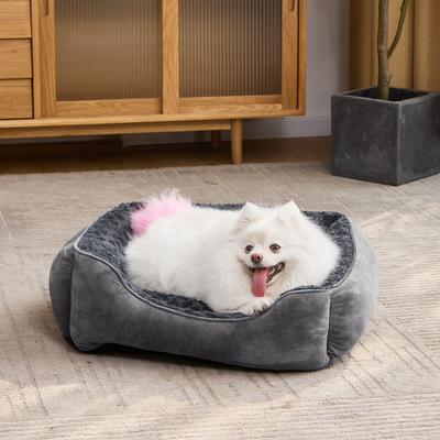 Show full view: JOEJOY Washable Dog Bed, Grey, Small slide 5 of 10