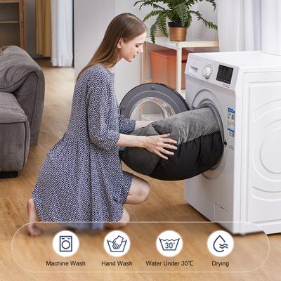 Show full view: JOEJOY Washable Dog Bed, Grey, Small slide 4 of 10