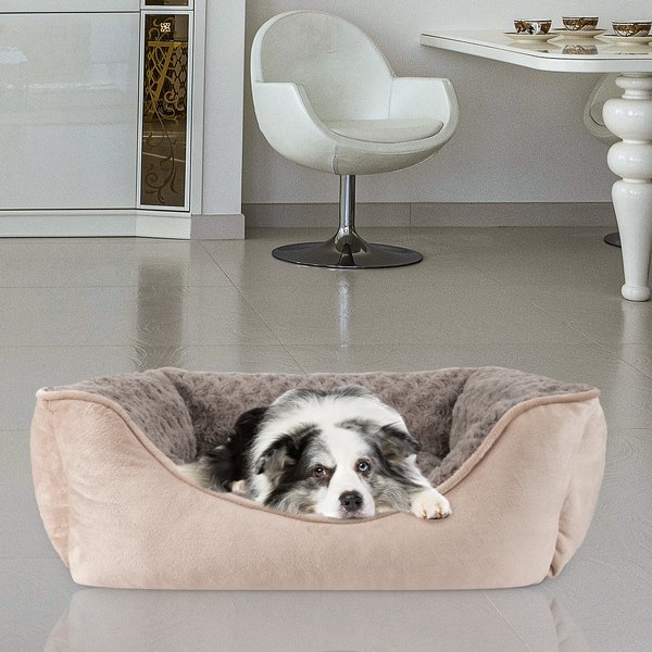 Show full view: JOEJOY Washable Dog Bed, Beige, Medium slide 7 of 7