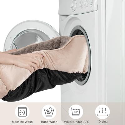 Show full view: JOEJOY Washable Dog Bed, Beige, Large slide 5 of 8