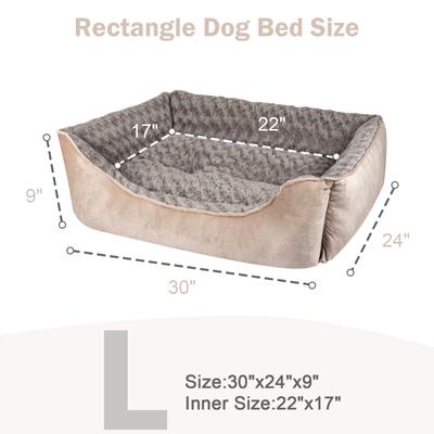 Show full view: JOEJOY Washable Dog Bed, Beige, Large slide 6 of 8