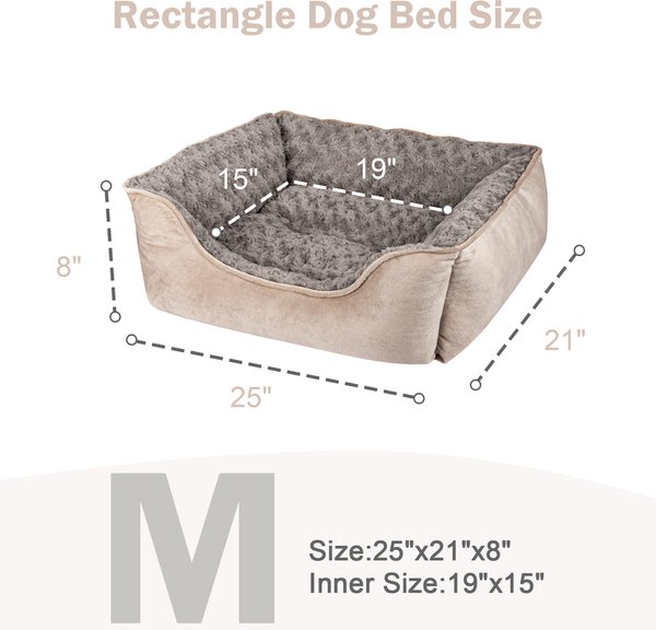 Show full view: JOEJOY Washable Dog Bed, Beige, Medium slide 6 of 7
