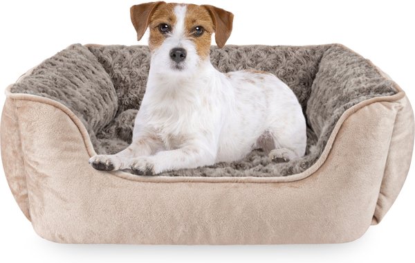 Show full view: JOEJOY Washable Dog Bed, Beige, Medium slide 1 of 7