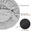 Show in main carousel: JOEJOY Cozy Cuddler Dog & Cat Bed with Hooded Blanket, Grey, Small slide 4 of 9