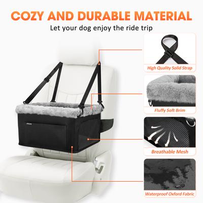 Show full view: JOEJOY Portable Small Dog Booster Seat, Black, Small slide 3 of 8