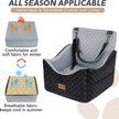 Show in main carousel: JOEJOY Elevated Booster Dog Car Seat, Grey, Small slide 3 of 7