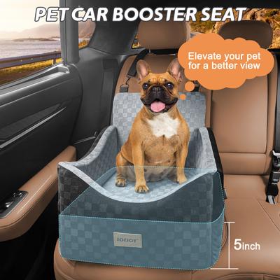 Show full view: JOEJOY Elevated Booster Dog Car Seat, Grey, Small slide 2 of 8