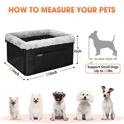 Show full view: JOEJOY Portable Small Dog Booster Seat, Black, Small slide 5 of 8