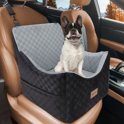 JOEJOY Elevated Booster Dog Car Seat, Grey, Small slide 1 of 7