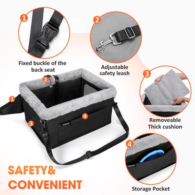 Show full view: JOEJOY Portable Small Dog Booster Seat, Black, Small slide 4 of 8