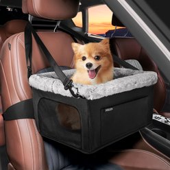 JOEJOY Portable Small Dog Booster Seat, Black, Small