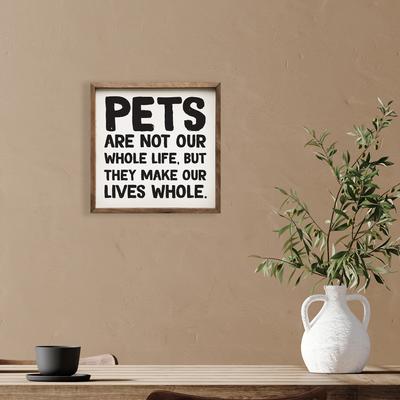 Show full view: Kendrick Make Our Lives Whole Wall Décor, White, 4 x 4-in slide 3 of 3