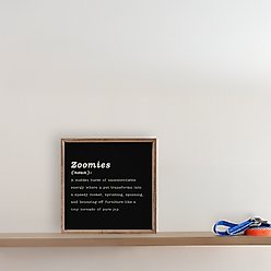Kendrick Zoomies Definition Wall Décor, Black, 4 x 4-in