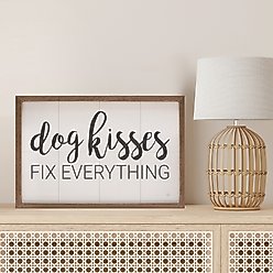 Kendrick Dog Kisses Fix Everything Wall Décor, White, 16 x 10-in slide 2 of 3