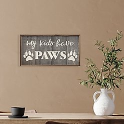 Kendrick My Kids Have Paws Wall Décor, Black, 16 x 8-in slide 2 of 3