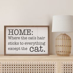 Kendrick The Cats Hair Wall Décor, White, 16 x 10-in slide 2 of 3