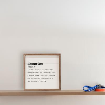 Show full view: Kendrick Zoomies Definition Wall Décor, White, 24 x 24-in slide 2 of 3