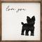 Show in main carousel: Kendrick Love You Yorkie Wall Décor, White, 4 x 4-in slide 1 of 4