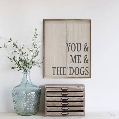 Show full view: Kendrick & The Dogs Wall Décor Whitewash, 32 x 40-in slide 2 of 3