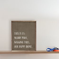 Kendrick This is Us Muddy Paws Wall Décor, Brown, 16 x 20-in