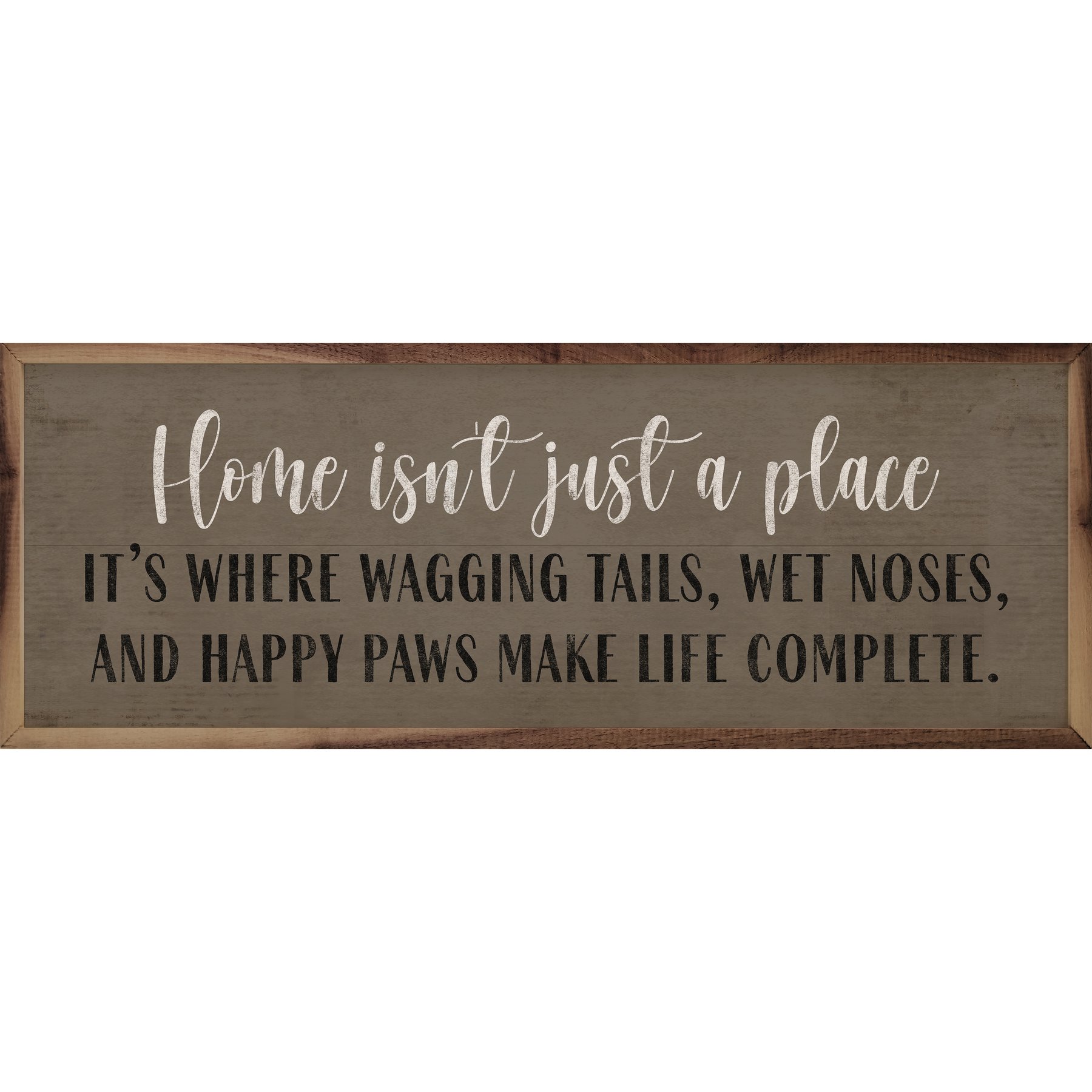 Kendrick Home with Wagging Tails Wall Décor, 36 x 12-in