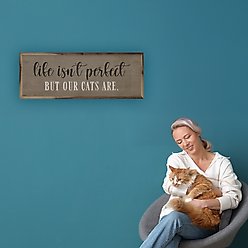 Kendrick Life Isn't Perfect Cats Are Wall Décor, 36 x 12-in slide 2 of 3