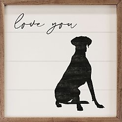 Kendrick Love You Great Dane Wall Décor, White, 4 x 4-in
