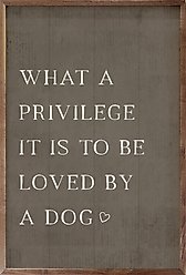 Kendrick What A Privilege Dog Wall Décor, 5 x 8-in