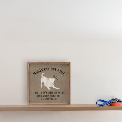 Show full view: Kendrick Wiggly Butt & A Happy Heart Wall Décor, 12 x 12-in slide 2 of 3