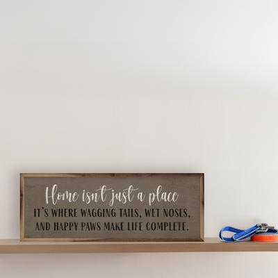 Show full view: Kendrick Home with Wagging Tails Wall Décor, 12 x 4-in slide 2 of 3