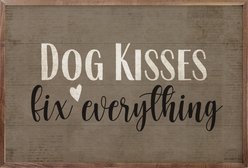 Kendrick Dog Kisses Fix Everything Wall Décor, 8 x 5-in