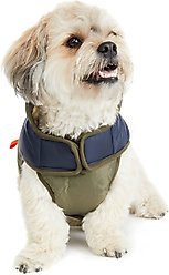 Hotel Doggy Mix Media Color Block Dog Jacket, Military Olive, X-Large slide 2 of 7
