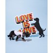 Show in main carousel: Hotel Doggy "Love Is Love Is Love" Pride Tank Top Dog Jersey, White, X-Small slide 7 of 8