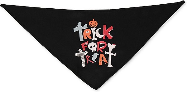 Show full view: Hotel Doggy Halloween "Trick for Treat" Dog Bandana, Black, X-Small/Small slide 3 of 4