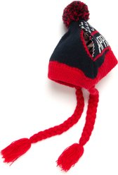 Hotel Doggy Apres-Ski Winter Knitted Dog Hat, Fiery Red, Small slide 2 of 7