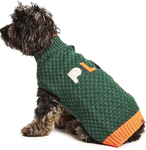 Show full view: Hotel Doggy "Play" Honeycomb Dog Sweater, Greener Pasture, Large slide 3 of 8