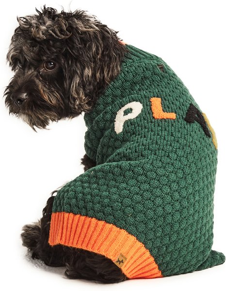 Show full view: Hotel Doggy "Play" Honeycomb Dog Sweater, Greener Pasture, Large slide 2 of 8
