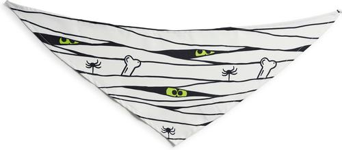Show full view: Hotel Doggy Halloween Mummy Dog Bandana, White, X-Small/Small slide 3 of 3