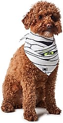Hotel Doggy Halloween Mummy Dog Bandana, White, X-Small/Small