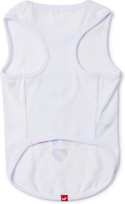 Show full view: Hotel Doggy Valentine's Day "Love Is Love Is Love" Pride Tank Top Dog Jersey, White, X-Small slide 6 of 8