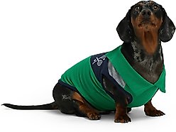 Hotel Doggy Tennis Color Block Pique Tank Top Dog Shirt, Golf Green, Medium slide 2 of 8