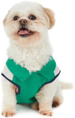 Show full view: Hotel Doggy Tennis Color Block Pique Tank Top Dog Shirt, Golf Green, X-Small slide 6 of 8