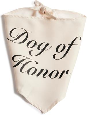 Show full view: Hotel Doggy "Dog of Honor" Wedding Dog Bandana, Vanilla Ice, Medium/Large slide 6 of 7