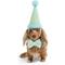 Show in main carousel: Hotel Doggy Plush Pompom Birthday Dog Hat, Light Blue, Large/X-Large slide 4 of 5