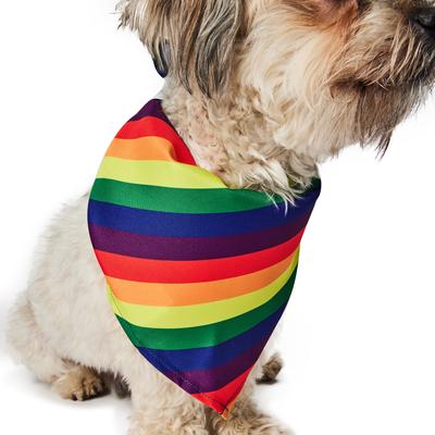Show full view: Hotel Doggy Rainbow Pride Dog Bandana, Multi, Medium/Large slide 3 of 7