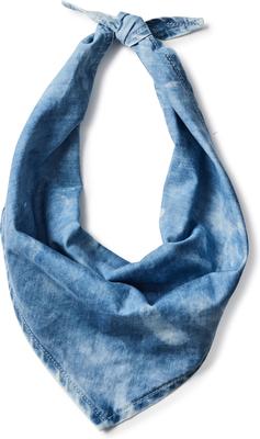 Show full view: Hotel Doggy Acid-Wash Denim Dog Bandana, Lt Blue Denim, X-Small/Small slide 4 of 6